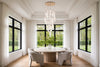 Crystorama Addis 26" Integrated LED Mutli-Light Pendant in Aged Brass - Lifestyle View
