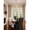Crystorama Addis 26" Integrated LED Mutli-Light Pendant in Polished Chrome - Lifestyle View