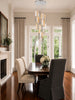 Crystorama Addis 26" Integrated LED Mutli-Light Pendant in Polished Chrome - Lifestyle View