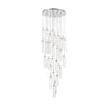 Crystorama Addis 26" Integrated LED Mutli-Light Pendant in Polished Chrome - Front View