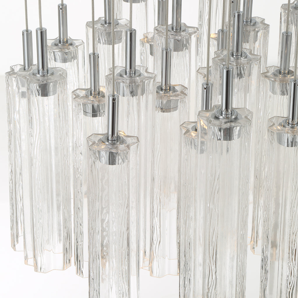 Crystorama Addis 26" Integrated LED Mutli-Light Pendant in Polished Chrome - Additional View