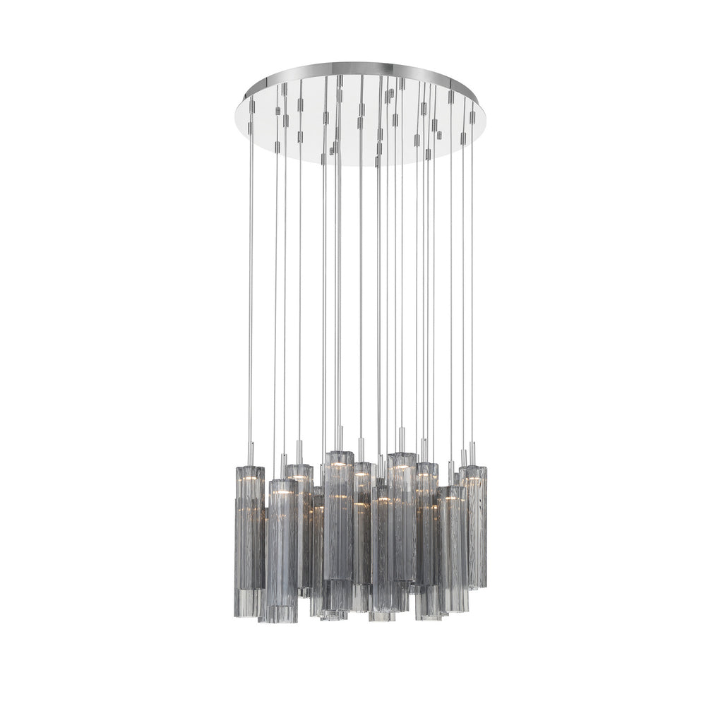 Crystorama Addis 26" Integrated LED Mutli-Light Pendant in Polished Chrome - Additional View