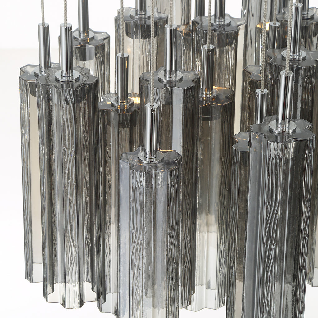 Crystorama Addis 26" Integrated LED Mutli-Light Pendant in Polished Chrome - Additional View