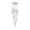 Crystorama Addis 26" Integrated LED Mutli-Light Pendant in Polished Chrome - Front View