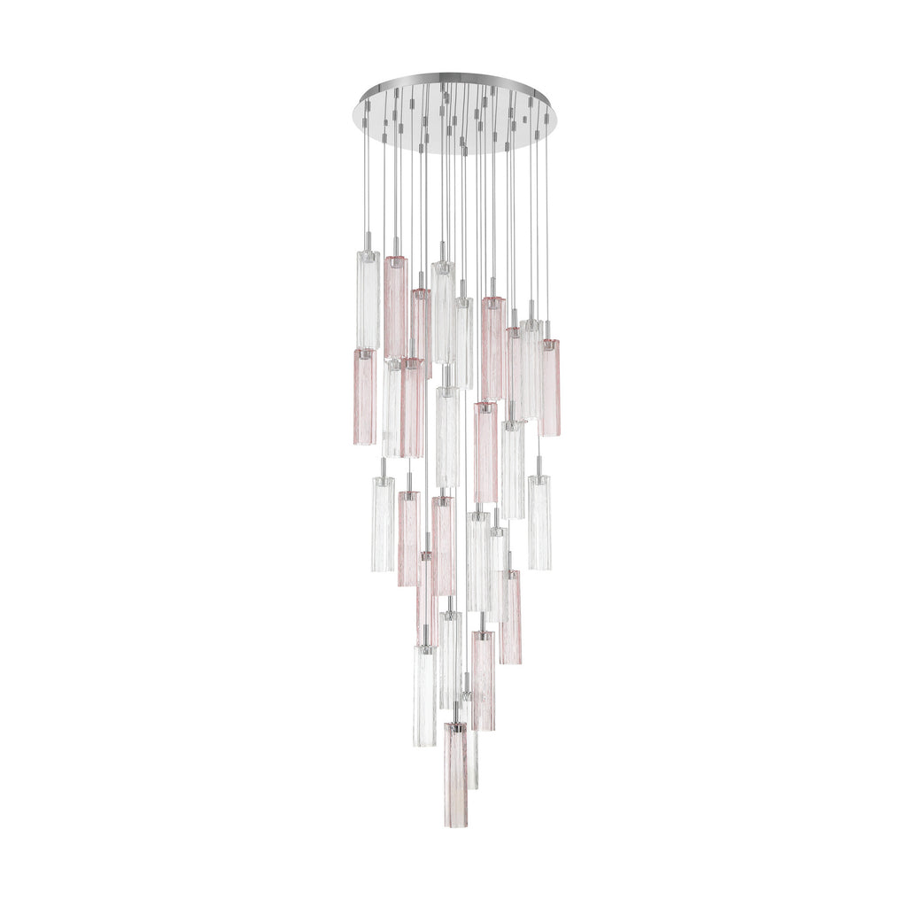 Crystorama Addis 26" Integrated LED Mutli-Light Pendant in Polished Chrome - Additional View