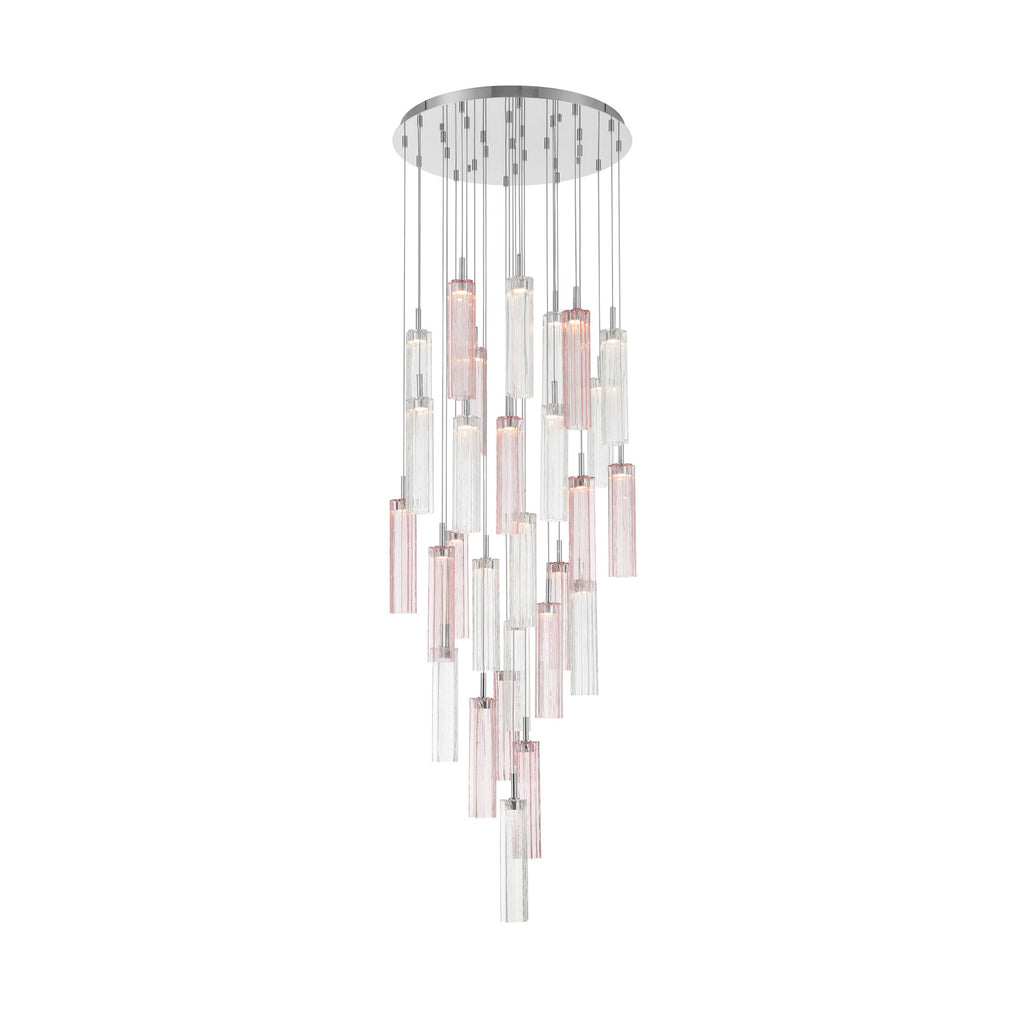 Crystorama Addis 26" Integrated LED Mutli-Light Pendant in Polished Chrome - Additional View