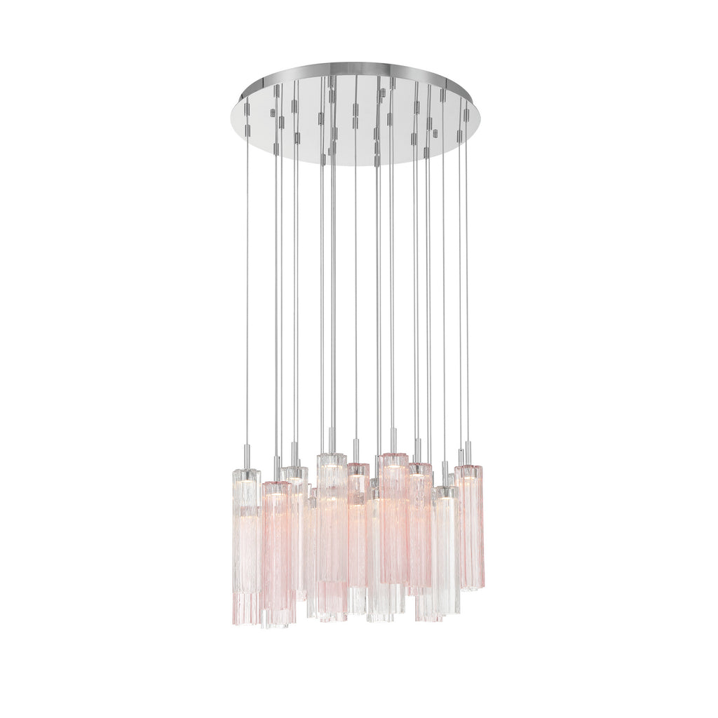 Crystorama Addis 26" Integrated LED Mutli-Light Pendant in Polished Chrome - Additional View