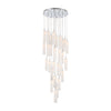 Crystorama Addis 26" Integrated LED Mutli-Light Pendant in Polished Chrome - Front View