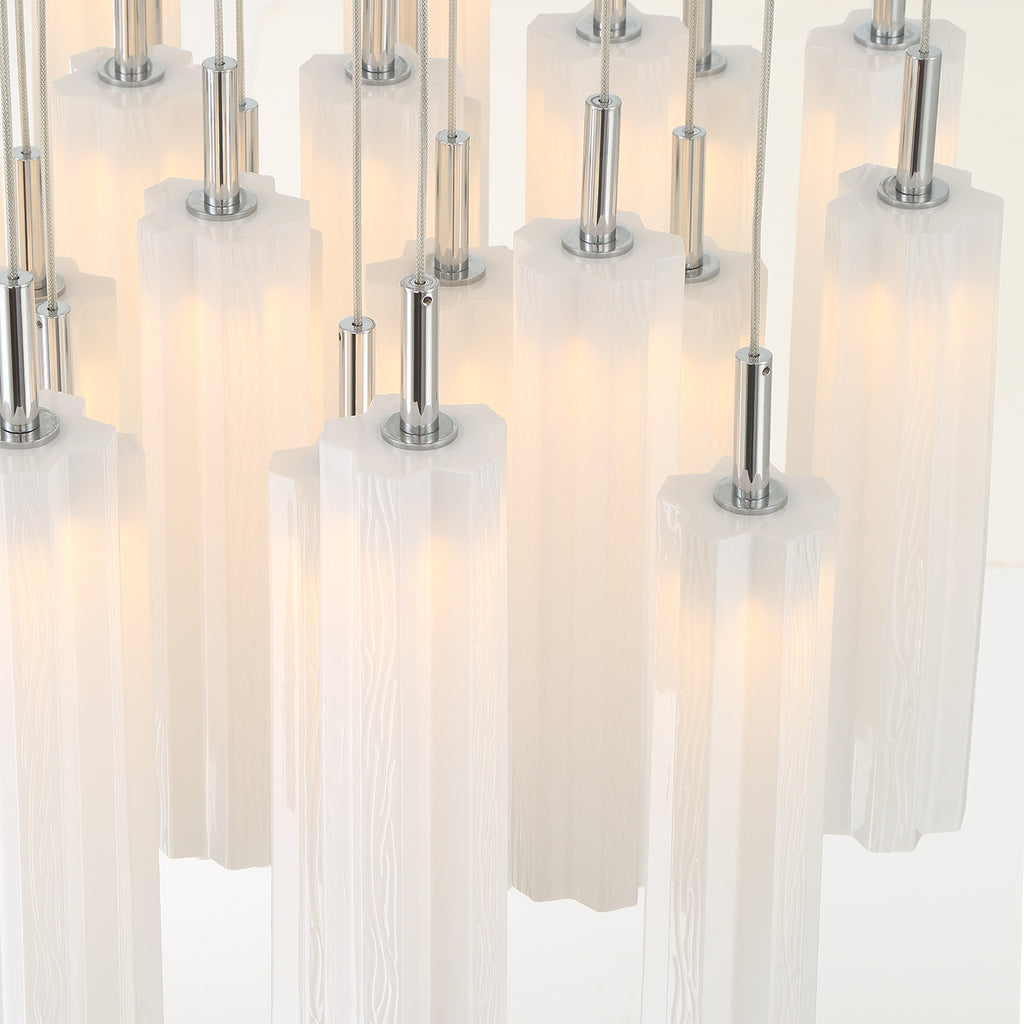 Crystorama Addis 26" Integrated LED Mutli-Light Pendant in Polished Chrome - Additional View