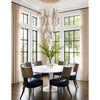 Crystorama Addis 36" Integrated LED Multi-Light Pendant in Aged Brass - Lifestyle View