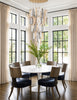Crystorama Addis 36" Integrated LED Multi-Light Pendant in Aged Brass - Lifestyle View