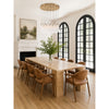 Crystorama Addis 36" Integrated LED Multi-Light Pendant in Aged Brass - Lifestyle View