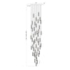 Crystorama Addis 36" Integrated LED Multi-Light Pendant - Product Dimensions