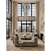 Crystorama Addis 36" Integrated LED Multi-Light Pendant in Aged Brass - Lifestyle View