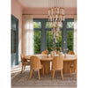 Crystorama Addis 36" Integrated LED Multi-Light Pendant in Aged Brass - Lifestyle View