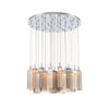 Crystorama Addis 36" Integrated LED Multi-Light Pendant in Polished Chrome - Additional View