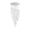 Crystorama Addis 36" Integrated LED Multi-Light Pendant in Polished Chrome - Additional View