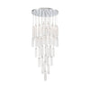 Crystorama Addis 36" Integrated LED Multi-Light Pendant in Polished Chrome - Additional View