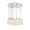 Crystorama Addis 36" Integrated LED Multi-Light Pendant in Polished Chrome - Additional View