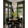 Crystorama Addis 36" Integrated LED Multi-Light Pendant in Polished Chrome - Lifestyle View