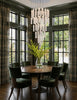 Crystorama Addis 36" Integrated LED Multi-Light Pendant in Polished Chrome - Lifestyle View
