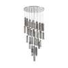 Crystorama Addis 36" Integrated LED Multi-Light Pendant in Polished Chrome - Additional View