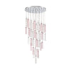 Crystorama Addis 36" Integrated LED Multi-Light Pendant in Polished Chrome - Additional View