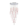 Crystorama Addis 36" Integrated LED Multi-Light Pendant in Polished Chrome - Additional View