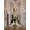 Crystorama Addis 36" Integrated LED Multi-Light Pendant in Polished Chrome - Lifestyle View