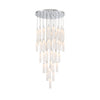 Crystorama Addis 36" Integrated LED Multi-Light Pendant in Polished Chrome - Additional View