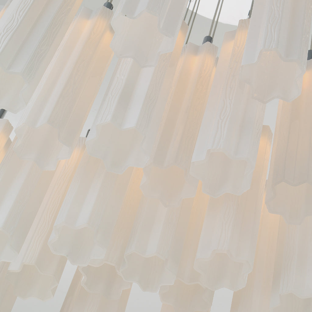 Crystorama Addis 36" Integrated LED Multi-Light Pendant in Polished Chrome - Additional View