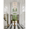 Crystorama Addis 36" Integrated LED Multi-Light Pendant in Polished Chrome - Lifestyle View