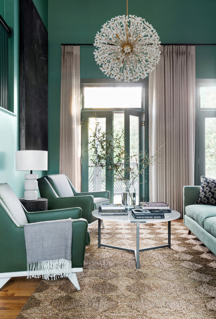 ADL-512-AG-CL Adley 34'' Chandelier | Lifestyle Image