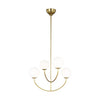 AEC1054BBS Galassia 4 Light Chandelier | Main Image