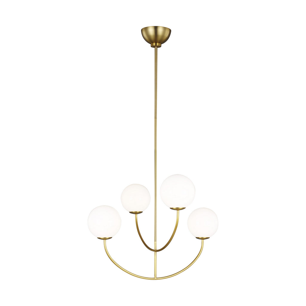 AEC1054BBS Galassia 4 Light Chandelier | Main Image