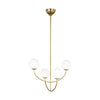 AEC1054BBS Galassia 4 Light Chandelier | Alternate Image