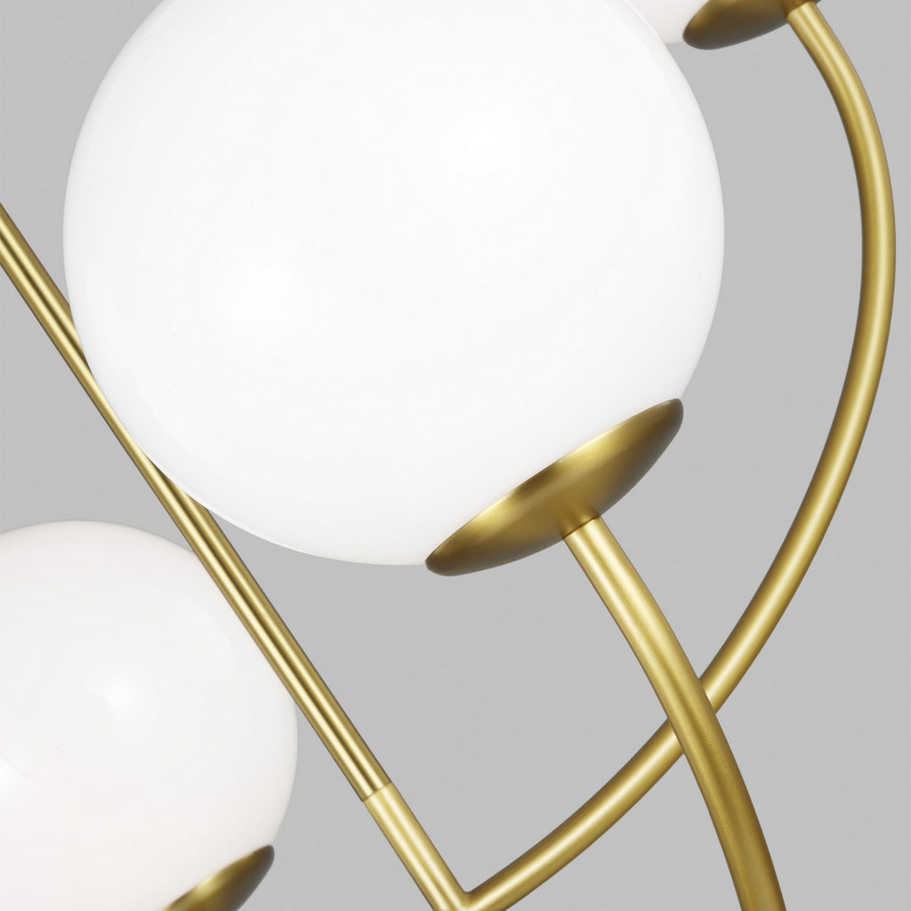 AEC1054BBS Galassia 4 Light Chandelier | Alternate Image