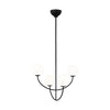 AEC1054MBK Galassia 4 Light Chandelier | Main Image