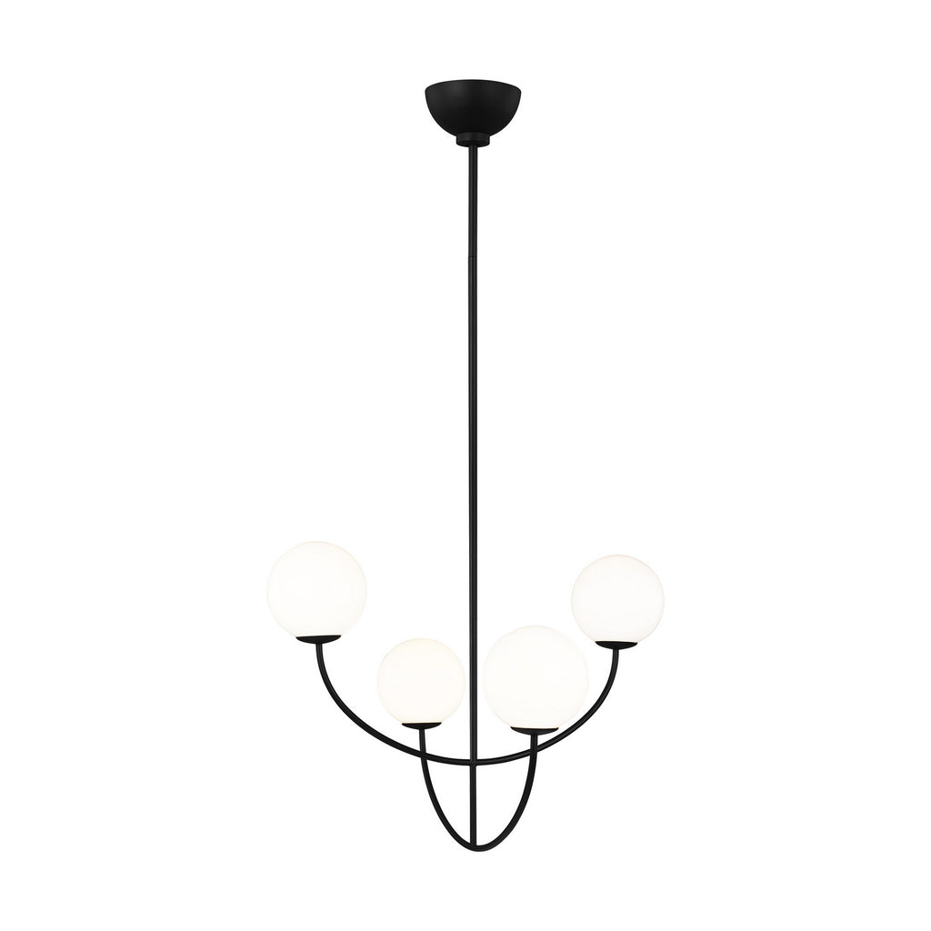 AEC1054MBK Galassia 4 Light Chandelier | Main Image