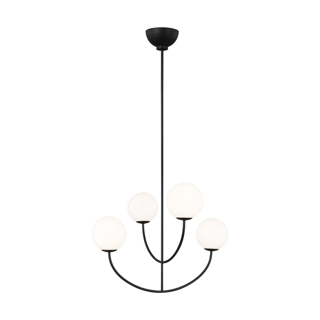 AEC1054MBK Galassia 4 Light Chandelier | Alternate Image