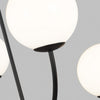 AEC1054MBK Galassia 4 Light Chandelier | Alternate Image