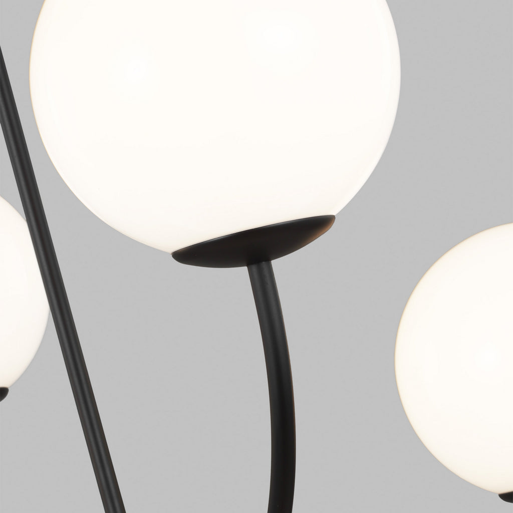 AEC1054MBK Galassia 4 Light Chandelier | Alternate Image