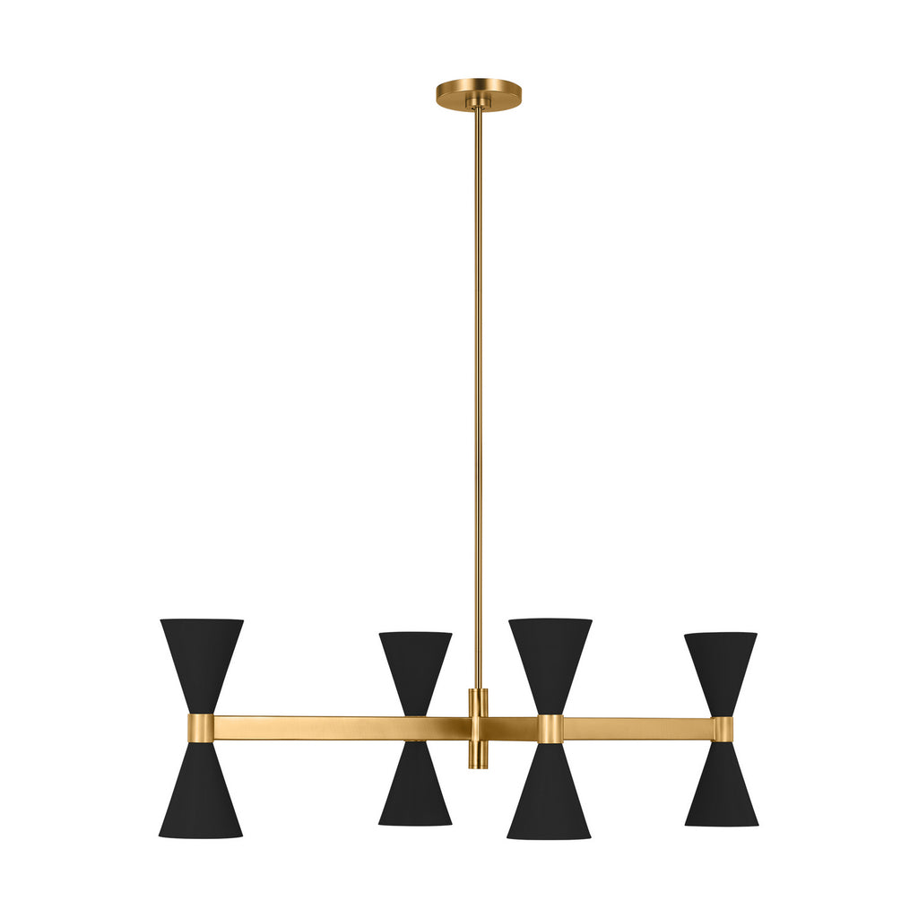 AEC1068MBK Albertine 8 Light Chandelier | Main Image