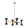 AEC1068MBK Albertine 8 Light Chandelier | Alternate Image