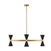 AEC1068MBK Albertine 8 Light Chandelier | Alternate Image