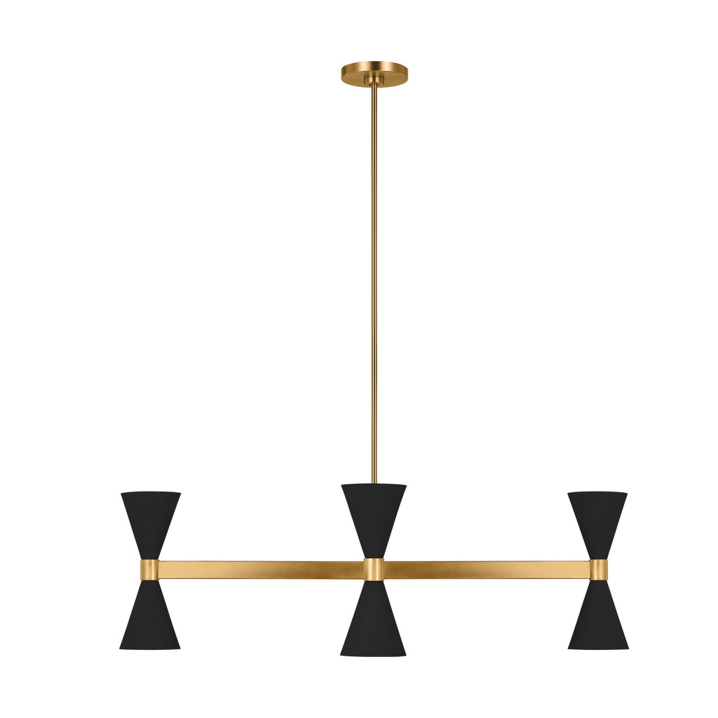 AEC1068MBK Albertine 8 Light Chandelier | Alternate Image