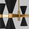AEC1068MBK Albertine 8 Light Chandelier | Alternate Image