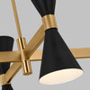 AEC1068MBK Albertine 8 Light Chandelier | Alternate Image