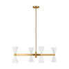 AEC1068MWT Albertine 8 Light Chandelier | Main Image