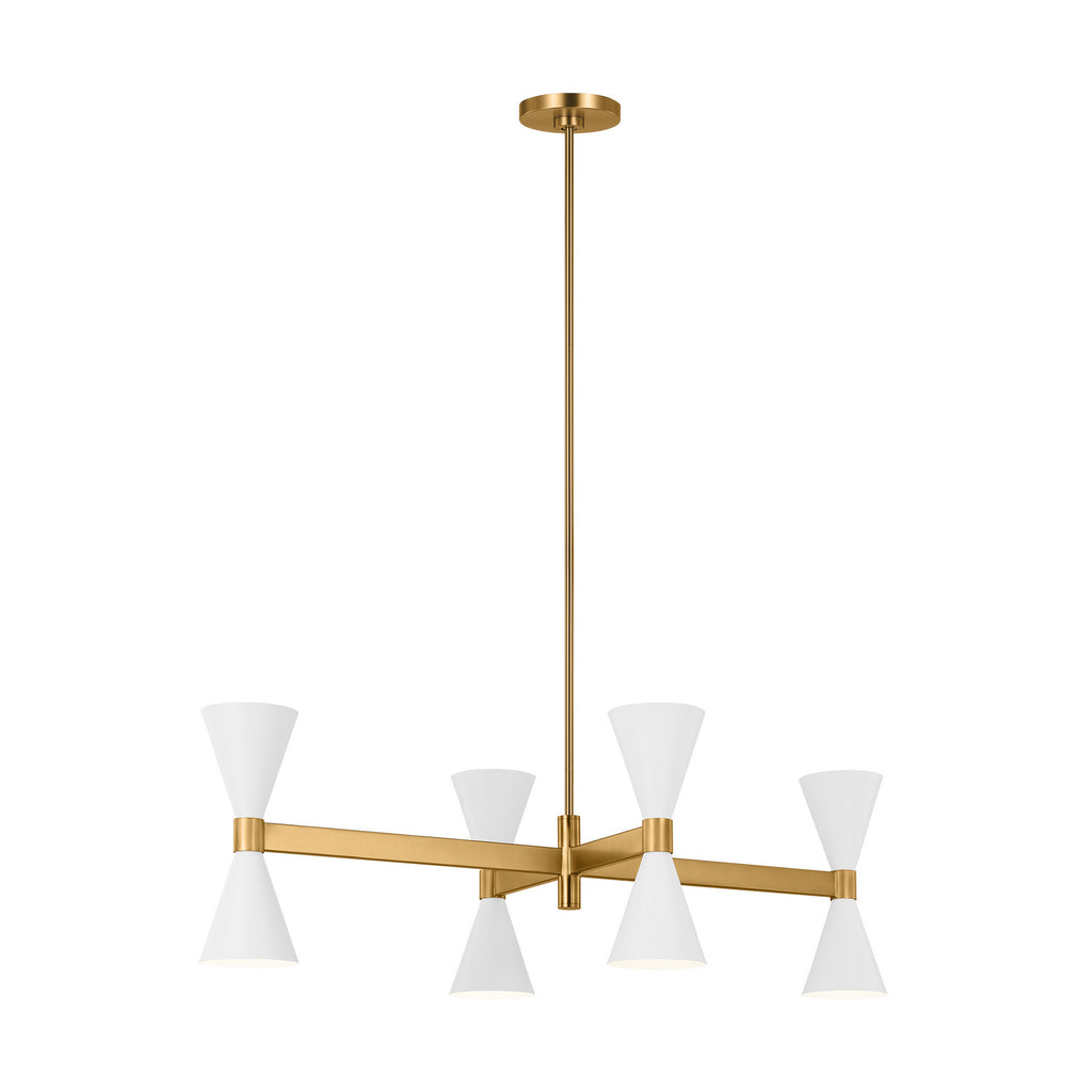 AEC1068MWT Albertine 8 Light Chandelier | Alternate Image